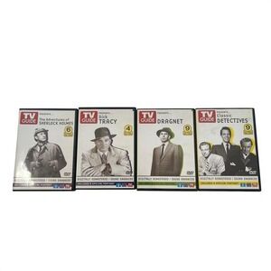 Master Crime Solvers 4 DVD Box Set Sherlock Holmes, Dick Tracy TV Guide Presents